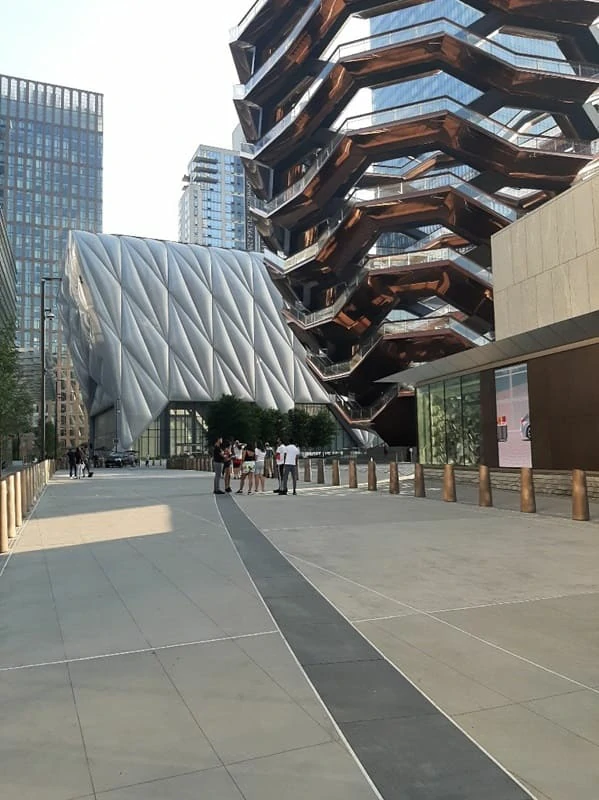 The shed is the white building at Vessel NYC Area