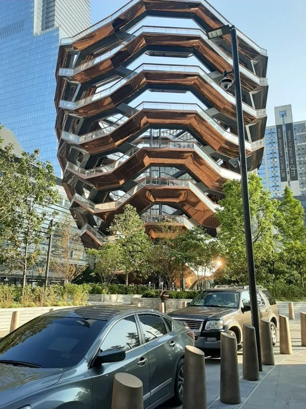 View Vessel, NYC from outside